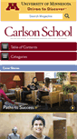 Mobile Screenshot of carlsonschoolmagazine.com