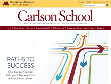 Tablet Screenshot of carlsonschoolmagazine.com